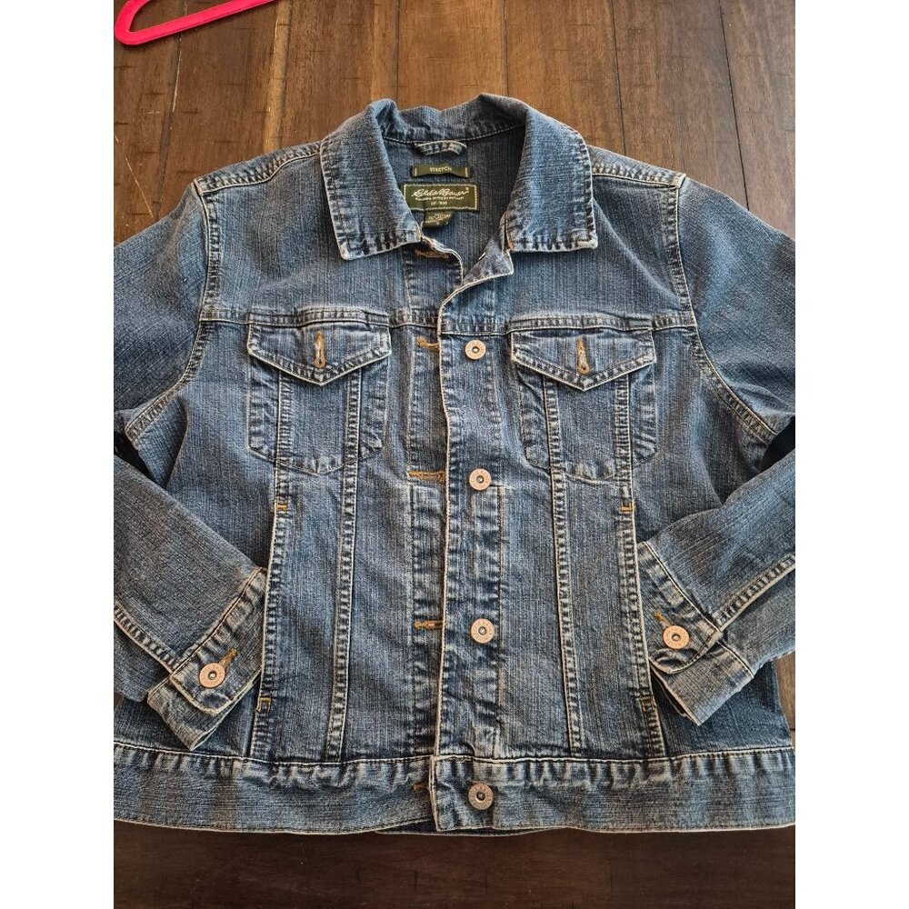 Eddie Bauer Stretch Denim Jacket Size S